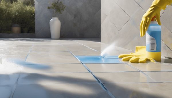 Comment laisser agir l’eau de javel sur votre terrasse ?