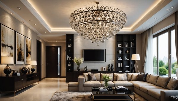 Décorez votre salon avec un lustre salon moderne